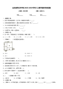 山东省枣庄市中区2023-2024学年三上数学期末检测试题含答案
