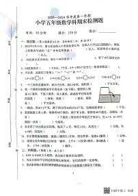 海南省海口市2023-2024学年五年级上学期期末检测数学试题