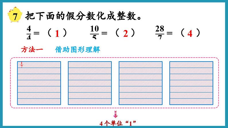 4.5 假分数化成整数或带分数(课件)2023--2024学年苏教版五年级下册数学第6页
