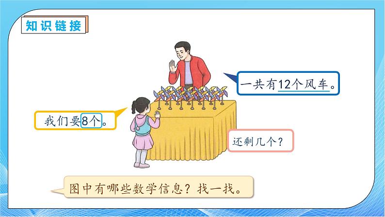 【核心素养】人教版数学一年级下册-2.2 十几减8(课件+教案+学案+作业)08