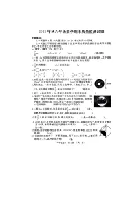 河南省驻马店市2023-2024学年六年级上学期数学期末试卷