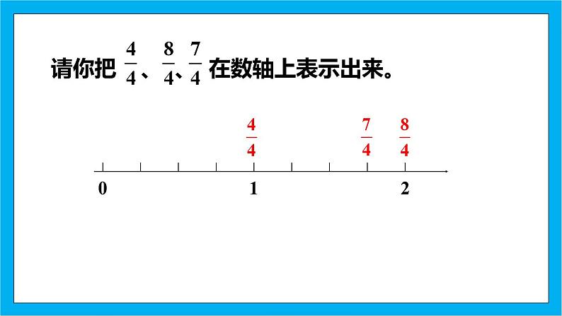 人教版小学数学五年级下册4.6真分数和假分数2课件第5页
