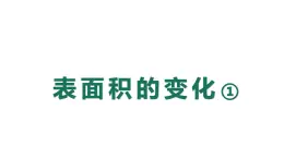 第四单元表面积的变化（课件）五年级下册数学沪教版