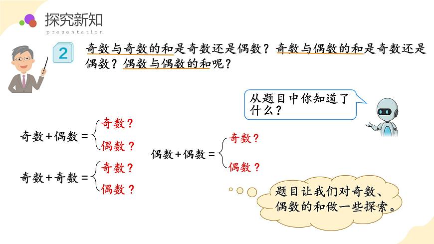 人教版數(shù)學(xué)五年級(jí)下冊(cè) 第二單元_第06課時(shí)_ 探究和的奇偶性 教學(xué)課件第7頁