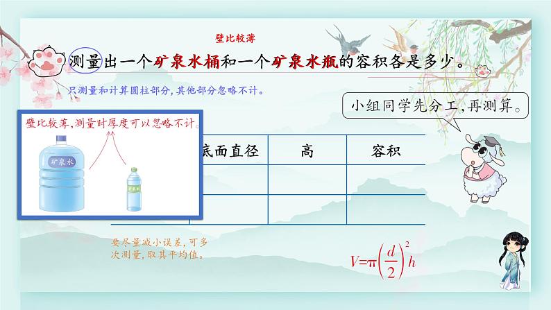 冀教版六年级数学下册教学课件 第四单元 圆柱和圆锥 第二课时 实际测量第4页