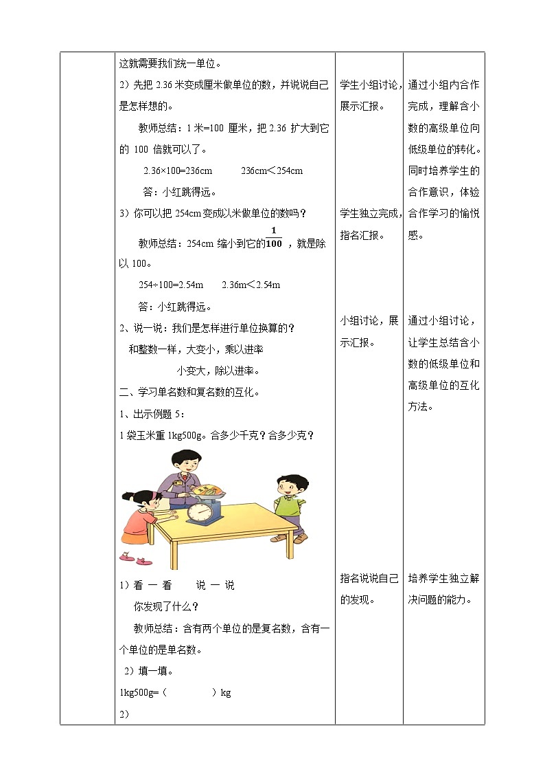 四下第五单元第四课时生活中的小数(教学设计)02