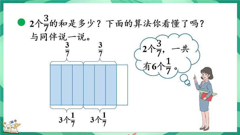 3.1 分数乘法(一)(1)(课件)-2023-2024学年五年级下册数学北师大版第6页