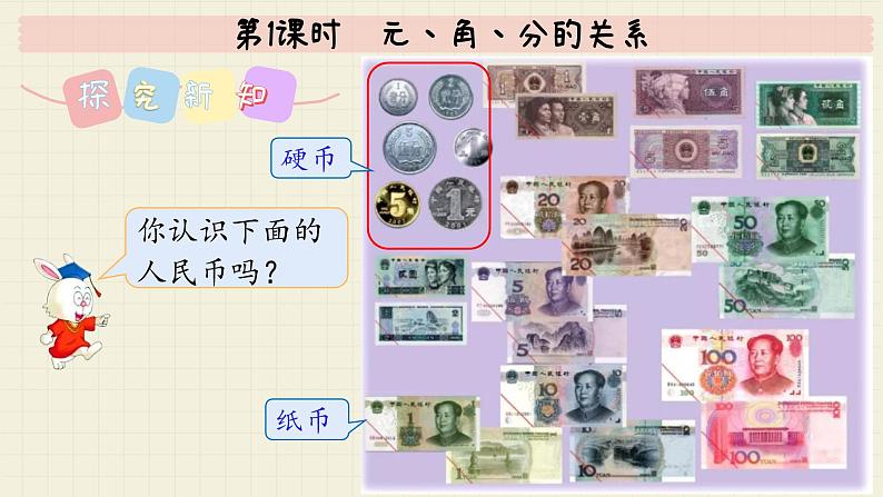 冀教版数学一年级下册 第4单元 第1课时 元、角、分的关系 PPT课件第4页
