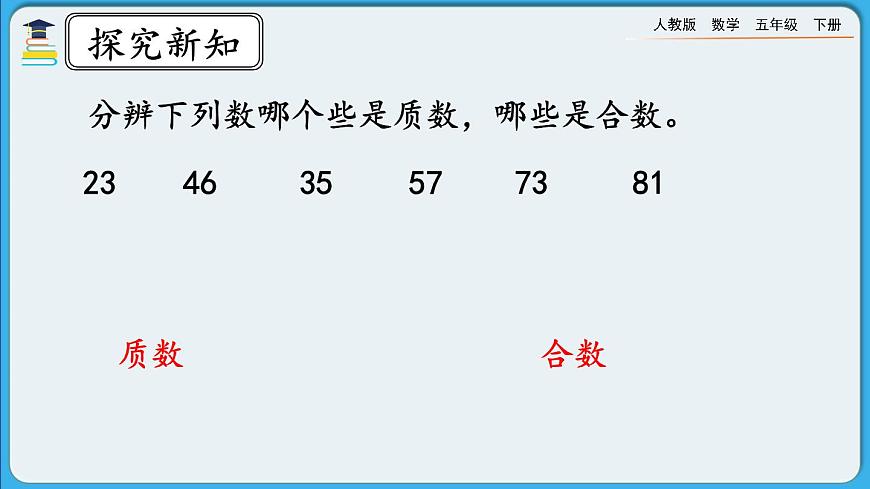 人教版數(shù)學(xué)五年級(jí)下冊(cè) 2.3.1《質(zhì)數(shù)和合數(shù)》PPT課件第7頁(yè)