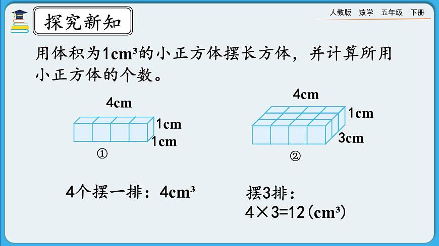 人教版數(shù)學五年級下冊 3.3.2《長方體、正方體體積公式的推導》PPT課件第6頁