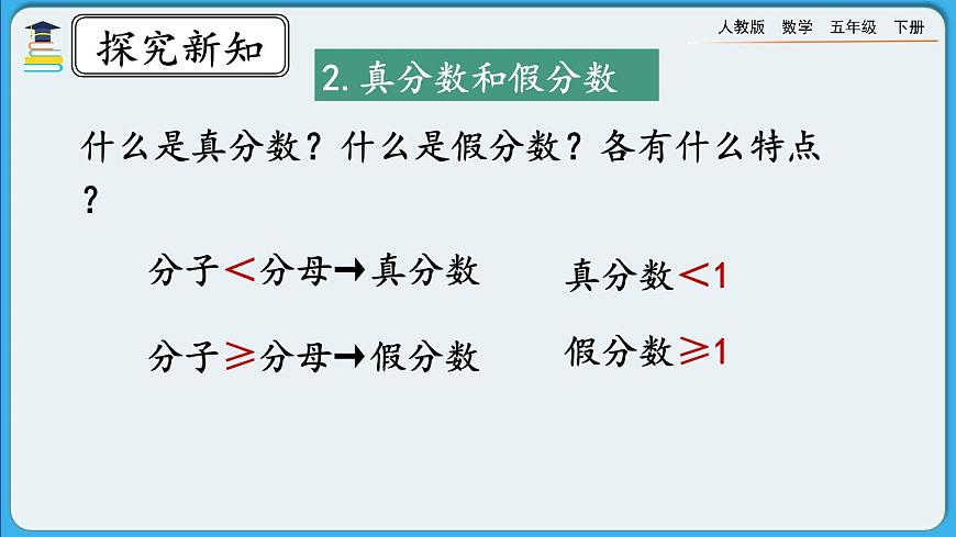人教版數(shù)學(xué)五年級(jí)下冊(cè) 9.2《分?jǐn)?shù)的意義和性質(zhì)》PPT課件第5頁(yè)