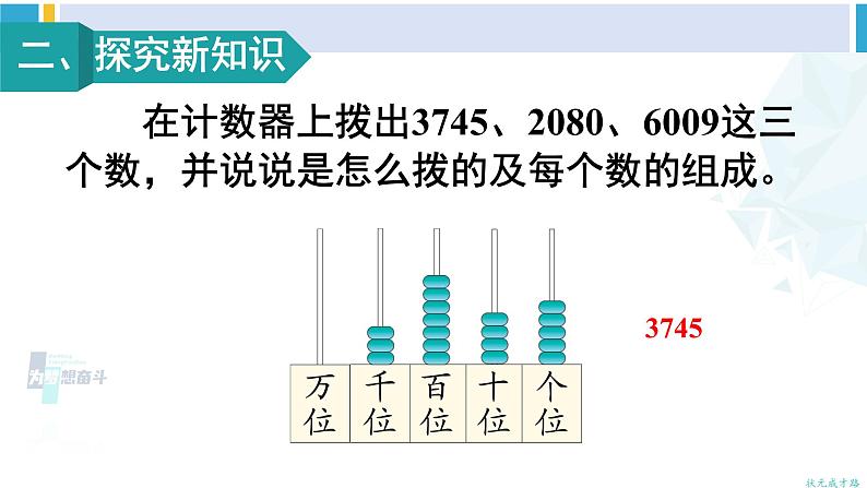 人教版二年级数学下册 7 万以内数的认识 第5课时 10000以内数的读法(教学课件)第3页