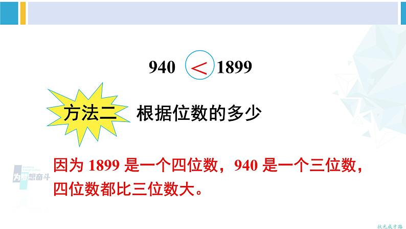 人教版二年级数学下册 7 万以内数的认识 第7课时 10000以内数的大小比较(教学课件)05