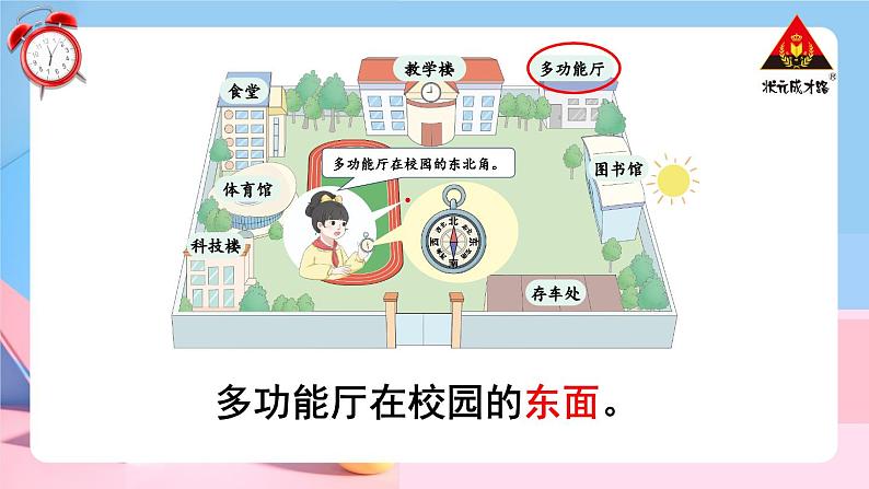 人教版三年级数学下册 1 位置与方向(一) 第3课时 认识东北、东南、西北、西南(教学课件)05