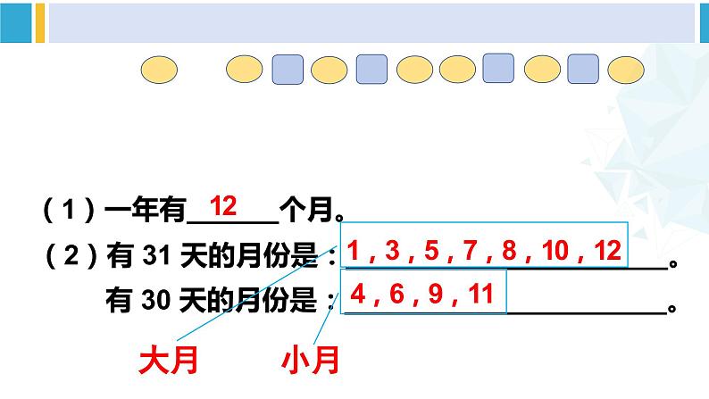 人教版三年级数学下册 6 年、月、日 1.年、月、日(1)(教学课件)第7页