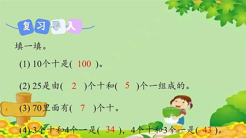 冀教版数学一年级下册 第三单元 100以内数的认识-第四课时 数位、数的读写 课件03
