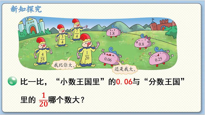 数学北师5(下)第1单元 第3节 “分数王国”与“小数王国” 课件第3页