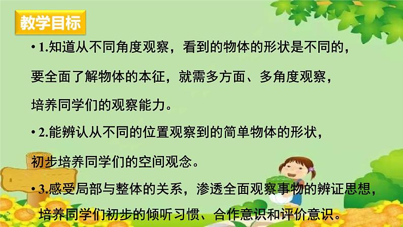 冀教版数学四年级下册 第一单元第一课时 观察物体(二)课件第2页