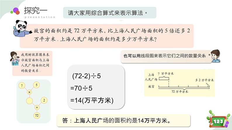 1.4(2)解决问题-求一倍量(教学课件)-四年级数学下册 沪教版08