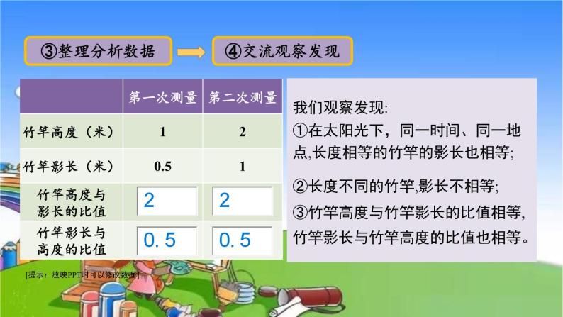 冀教版数学六年级上册 二 比和比例-综合与实践 测量旗杆高度课件06