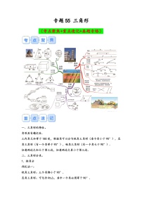 专题55-三角形（考点聚焦+重点速记+真题专练）-2023-2024学年六年级备战小升初数学专项复习精讲练+（通用版）