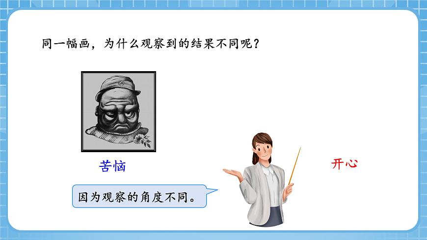 人教版數(shù)學(xué)四年級下冊 2.1《從不同方向觀察同一物體》課件第5頁