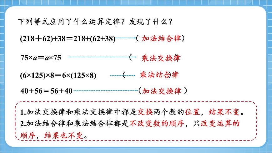 人教版數(shù)學(xué)四年級(jí)下冊(cè) 3.5《乘法分配律》課件第5頁