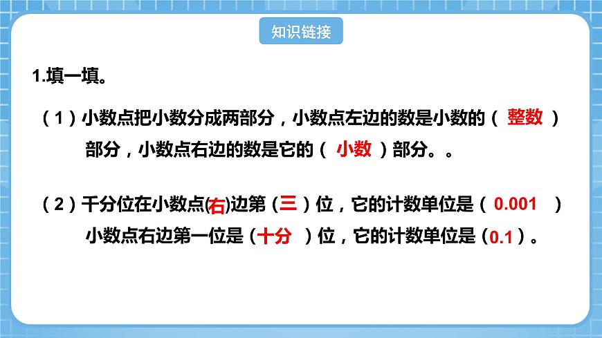 人教版數(shù)學(xué)四年級下冊 4.3《小數(shù)的讀法和寫法》課件第4頁