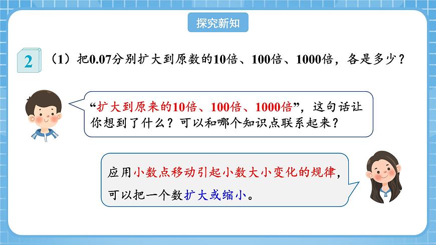 人教版數(shù)學(xué)四年級下冊 4.7《小數(shù)點(diǎn)移動規(guī)律的應(yīng)用》課件第7頁