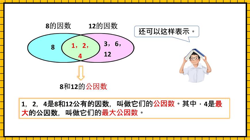 人教版數(shù)學(xué)五年級下冊 4.7《最大公因數(shù)》課件第7頁