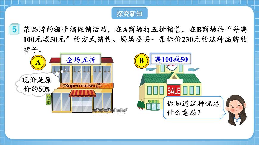 人教版數(shù)學(xué)六年級下冊 2.5《購物中的促銷問題》例5 課件第6頁