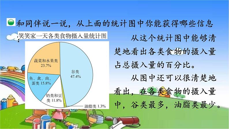 北师大版数学六年级上册 第5单元 数据处理-第1课时 扇形统计图课件08