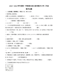 2023-2024学年山东省德州市经济技术开发区青岛版三年级上册期末考试数学试卷（原卷版+解析版）