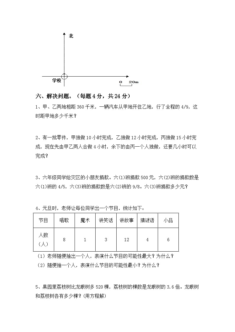 小升初复习卷(试题)-2023-2024学年六年级下册北师大版数学第3页