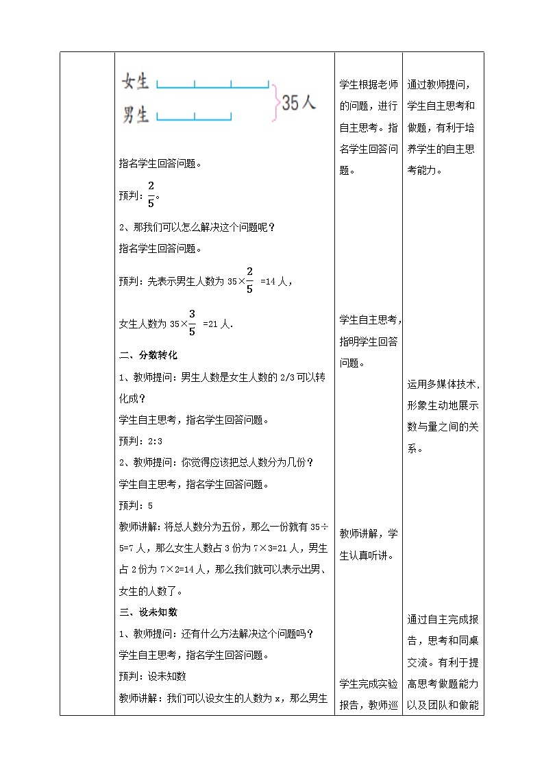 苏教版六年级下册数学第三单元 解决问题的策略 课时1教案第3页
