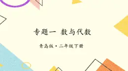 青島六三制二下數學十專題1數與代數課件
