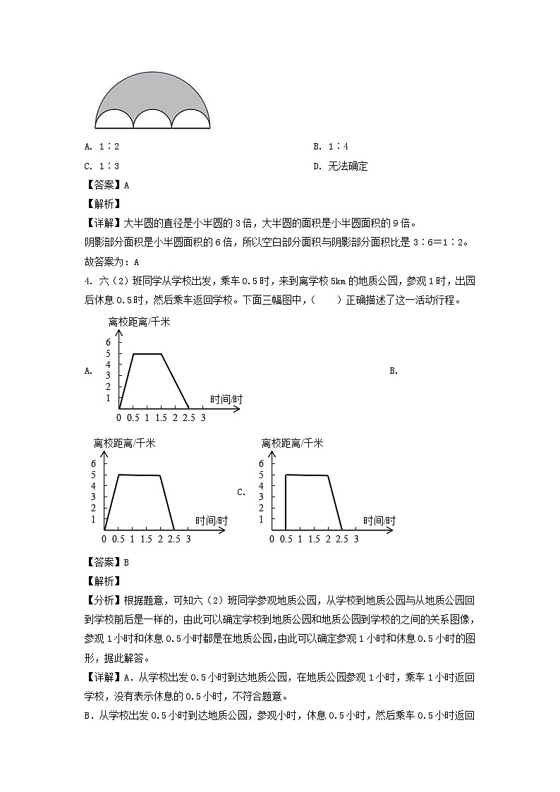 2020-2021年四川成都市高新区六年级上册期末数学试卷及答案(北师大版)第2页