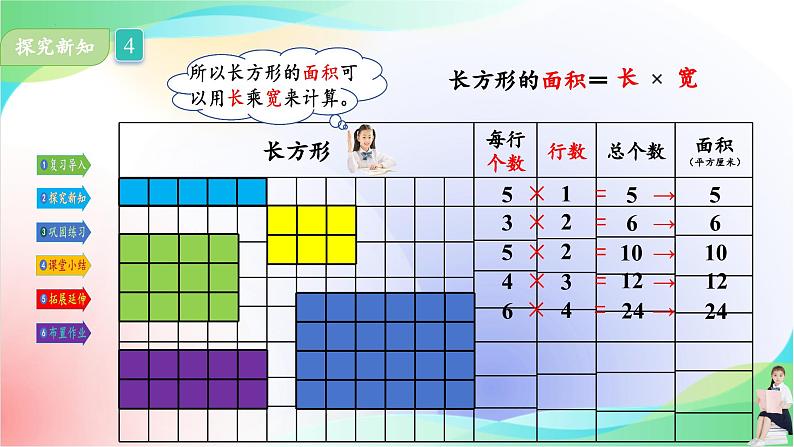 人教版三年级下册数学第五单元《长方形、正方形的面积计算(例4)》课件08