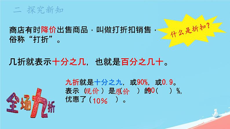 人教版小学六年级数学下册 折扣课件04
