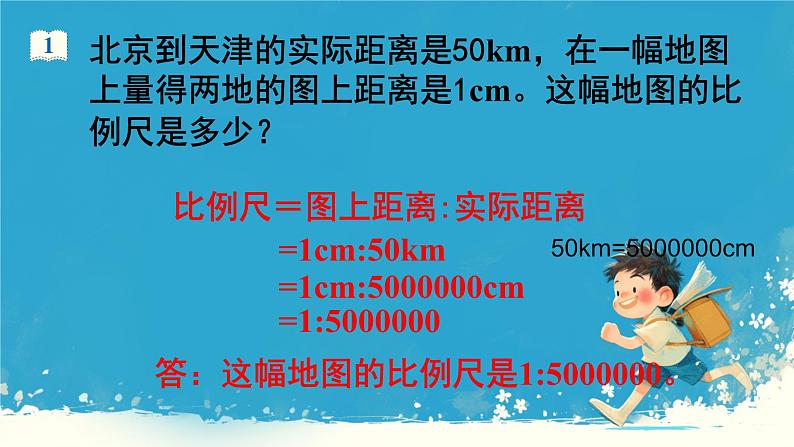人教版小学六年级数学下册 认识比例尺 课件08