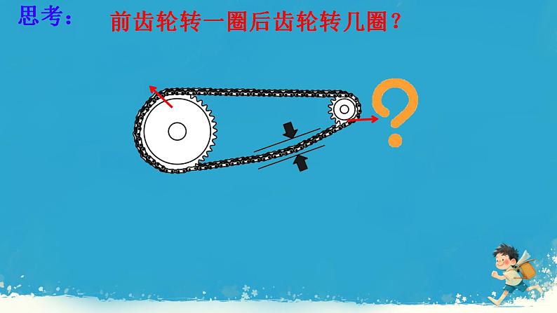 人教版小学六年级数学下册综合实践自行车里的数学 课件07