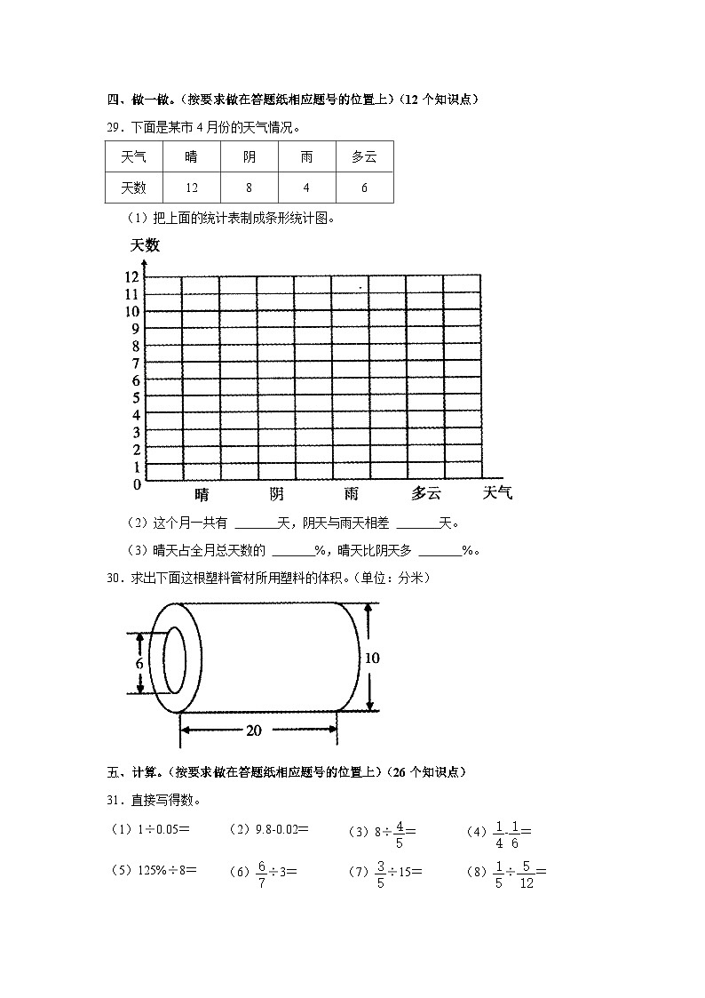 2021年山东省济宁市小升初数学试卷(含答案及解析)第3页