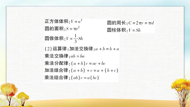 北师大版六年级数学下册总复习数与代数式与方程课件第6页