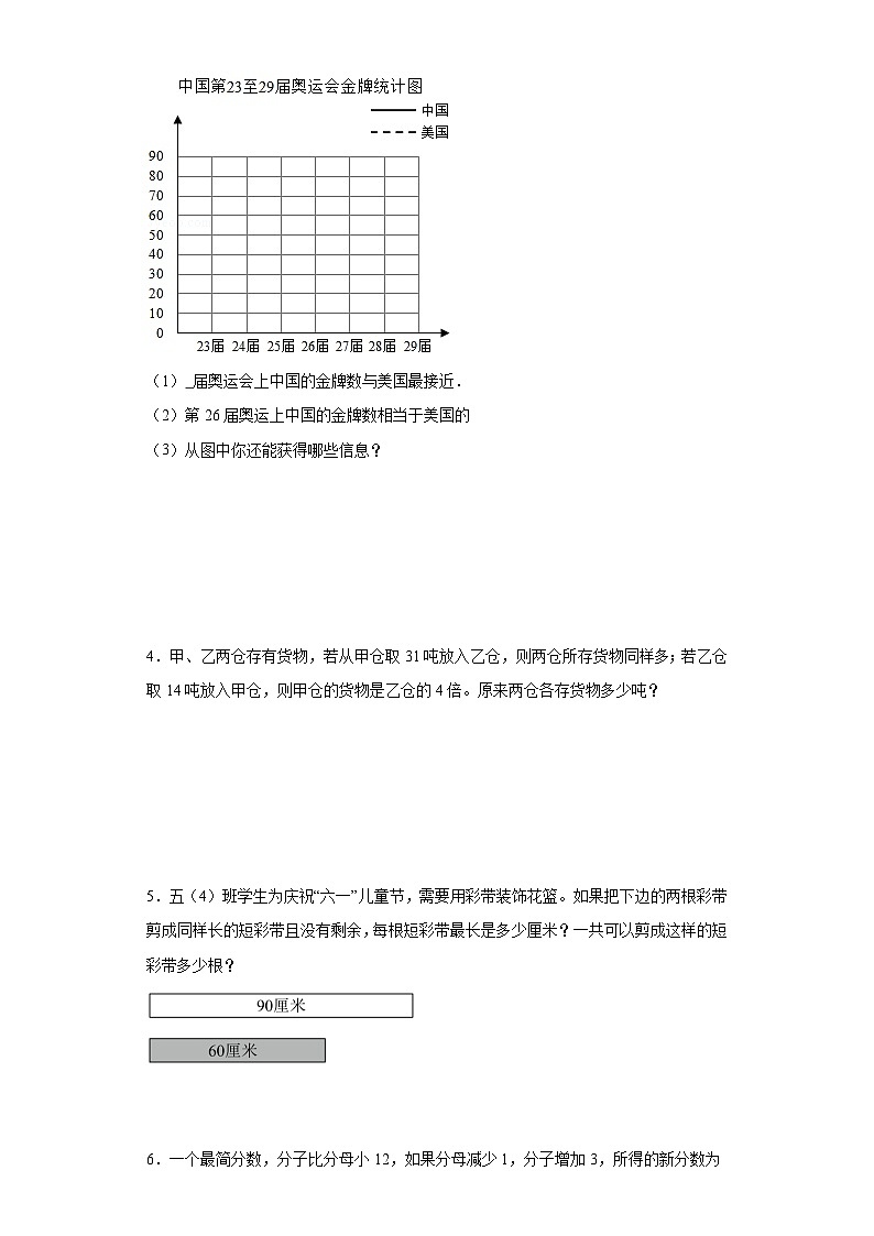 (期中典型真题)专题8解决问题-江苏省南京市2023-2024学年五年级下册数学期中高频易错核心考点(苏教版)第2页