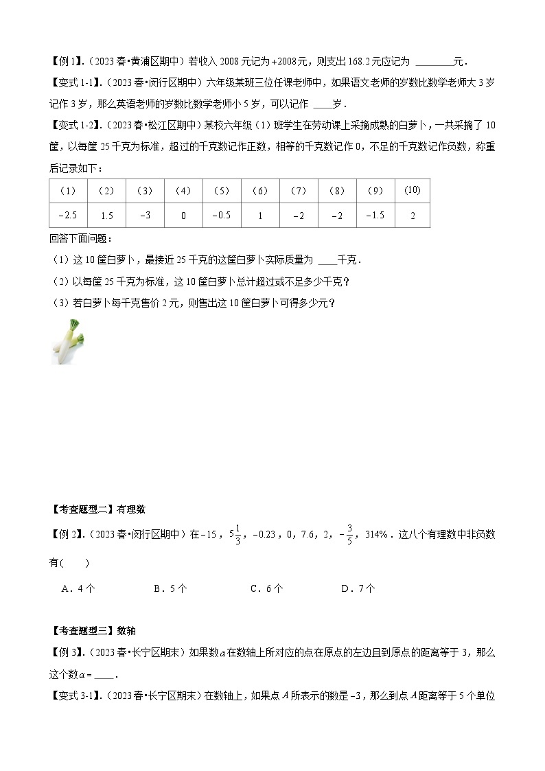 【期中讲练测】沪教版六年级下册数学 专题01有理数全章复习攻略（考点清单）.zip03
