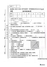 甘肃省陇南县武都区2023-2024学年五年级上学期数学期末试卷