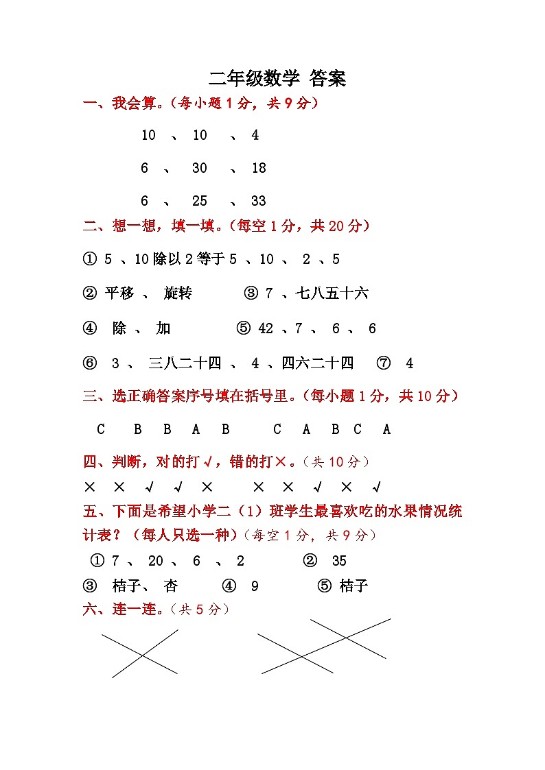 2数学:答案第1页
