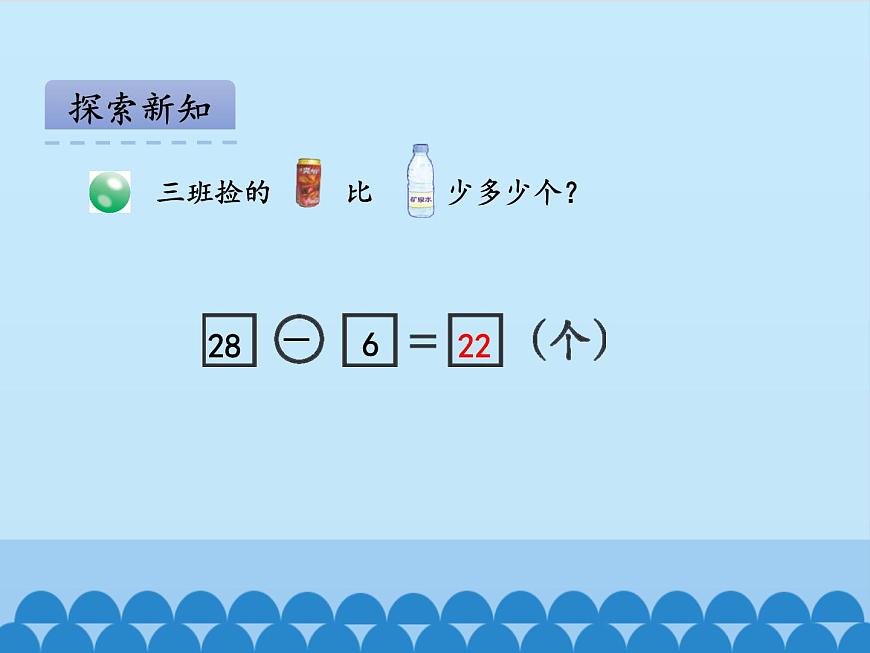 青島版（五四制）一年級(jí)數(shù)學(xué)下冊(cè)  四、綠色行動(dòng)——100以?xún)?nèi)的加減法（一）第三課時(shí)   課件第6頁(yè)