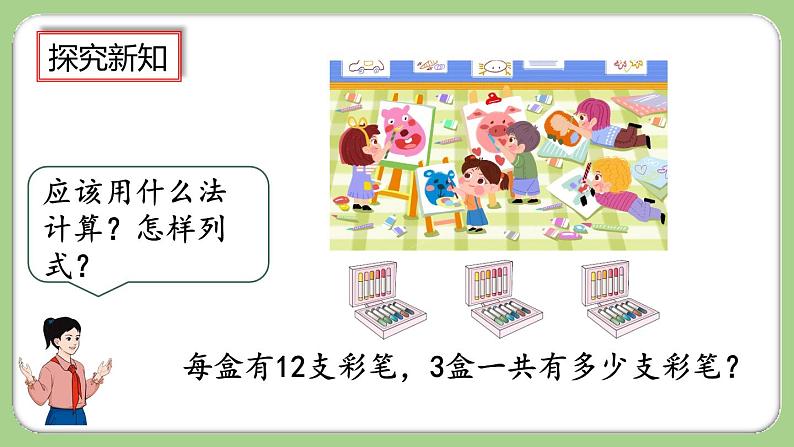 6.2.1《两、三位数乘一位数(不进位)的笔算》课件第3页