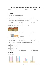 期末综合素养测评卷（试题）-2023-2024学年一年级下册数学苏教版